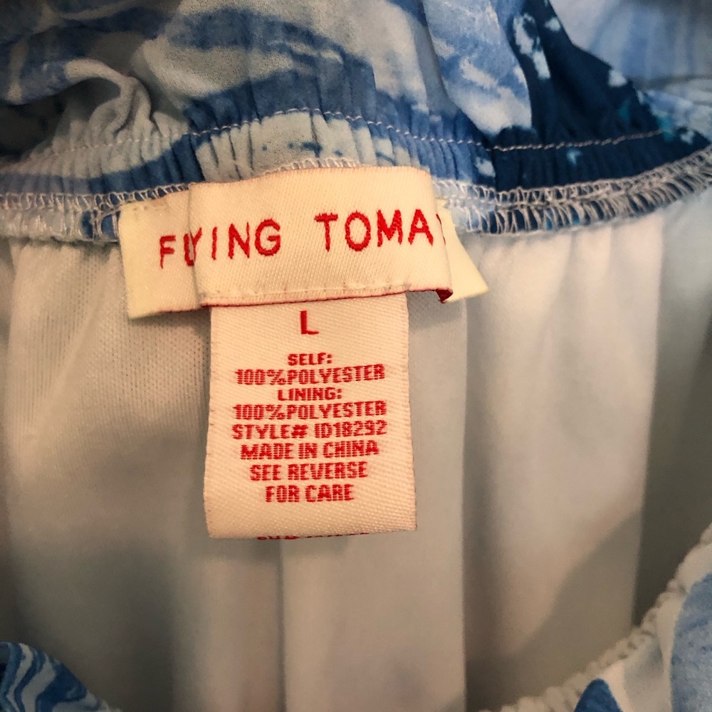π Host Pick π Flying Tomato Maxi Dress Blue Sunflower - Picture 6 of 9